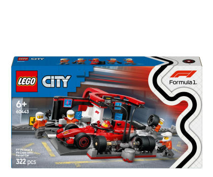 Klocki LEGO® LEGO City 60443 Pit-Stop z Ferrari